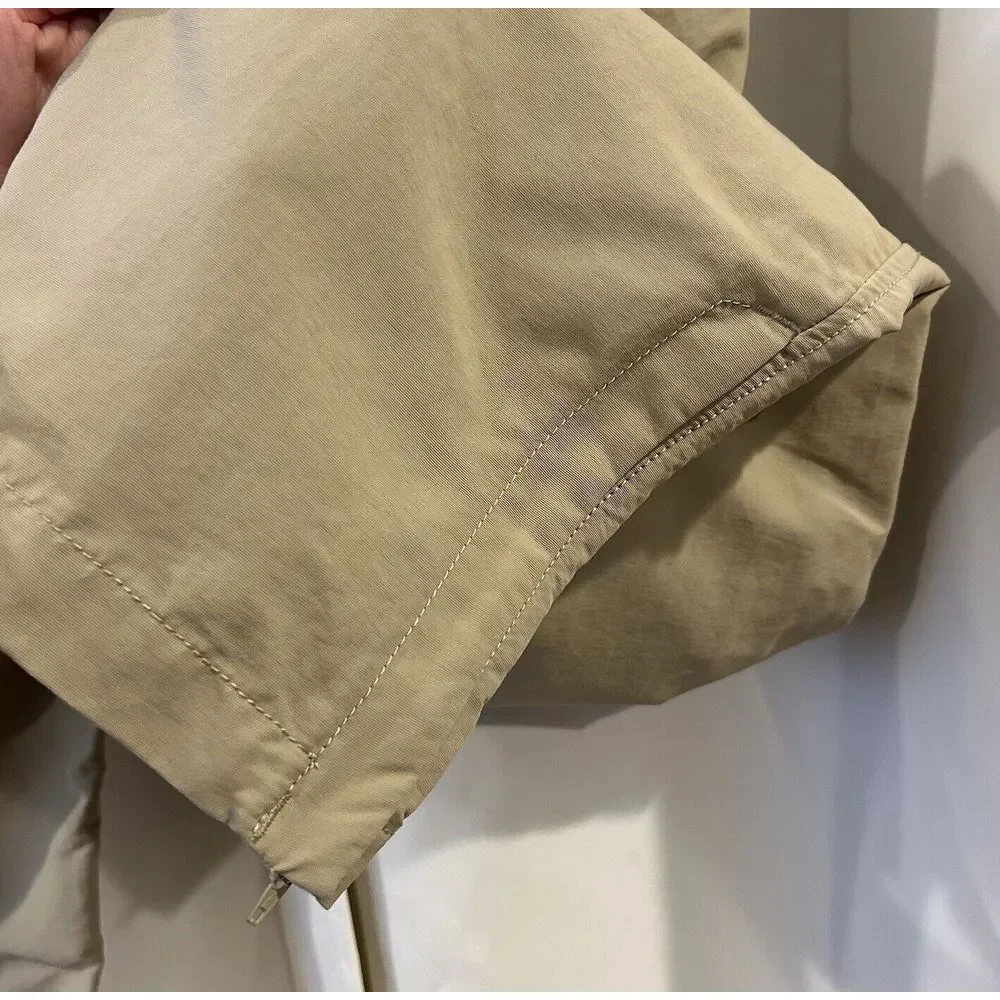 The North Face convertible Pants Mens Large Tan‎ Zip Off Belted Outdoor 40X32